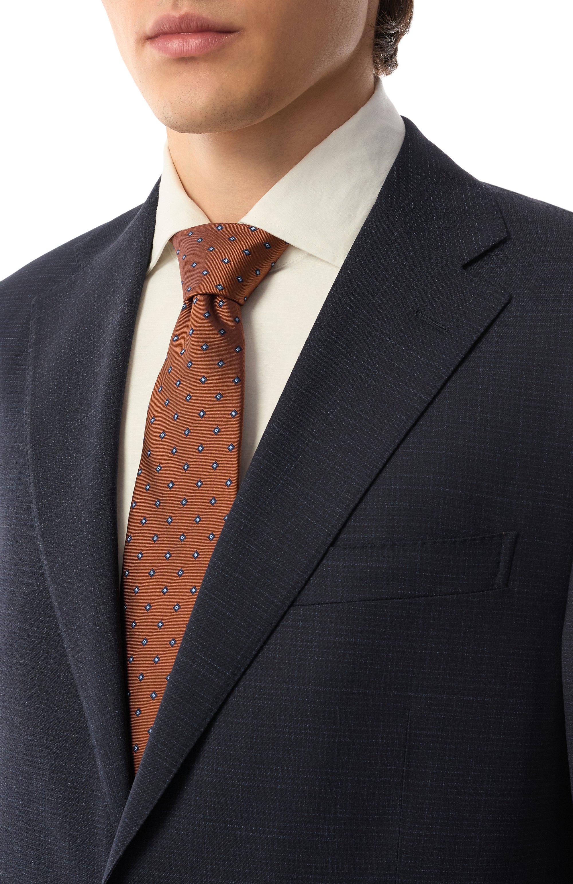 Шелковый галстук CORNELIANI, арт. 25U302-2520309, фото 2