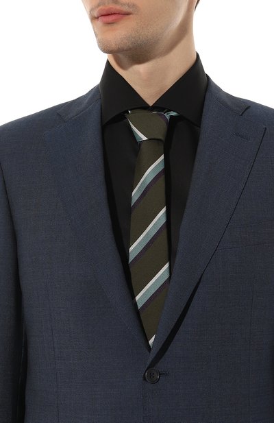 Галстук из шелка и шерсти GUCCI, арт. 624082 4E652, фото 2
