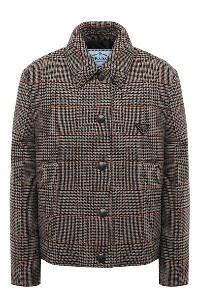 Женский жакет из шерсти и кашемира PRADA, арт. P502M-1ZR4-F0342-212