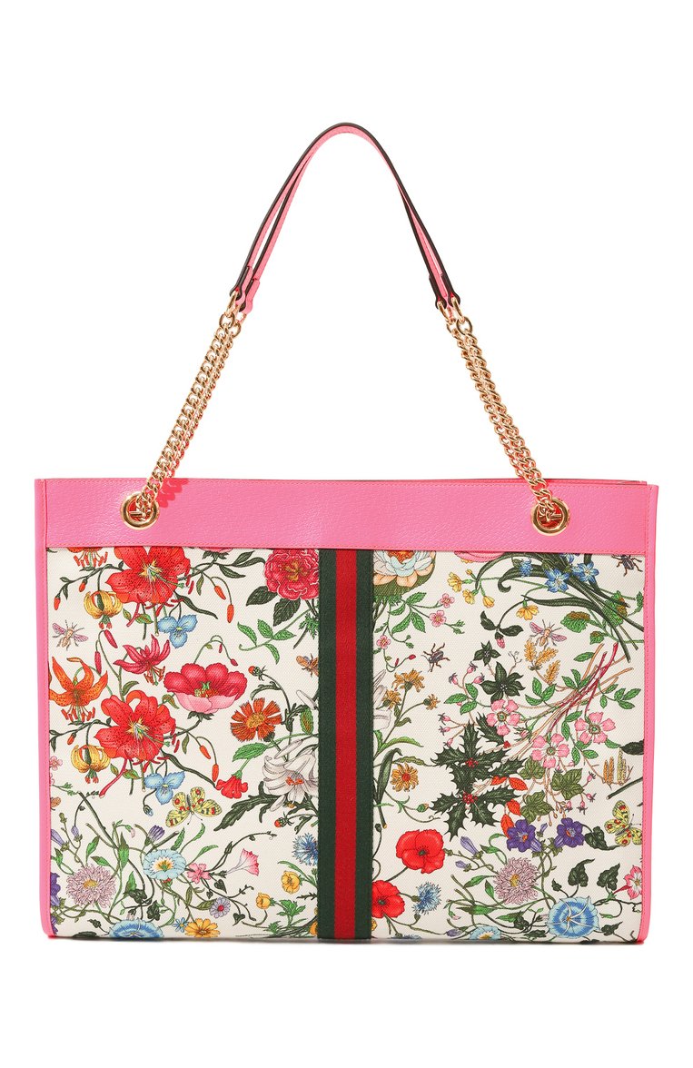 Женская сумка-тоут rajah large GUCCI разноцветного цвета, арт. 537219 9ZIDX | Фото 6 (Материал: Текстиль; Размер: large; Сумки-технические: Сумки-шопперы)