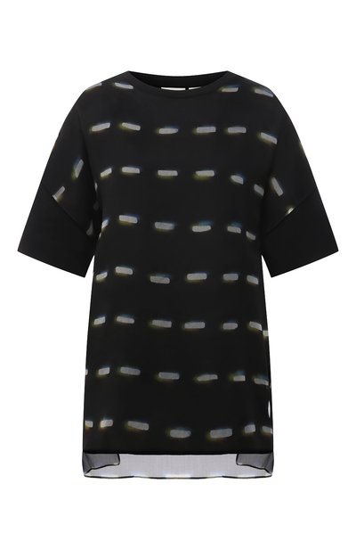 Женская футболка из хлопка и шелка DRIES VAN NOTEN, арт. 211-31137-2620