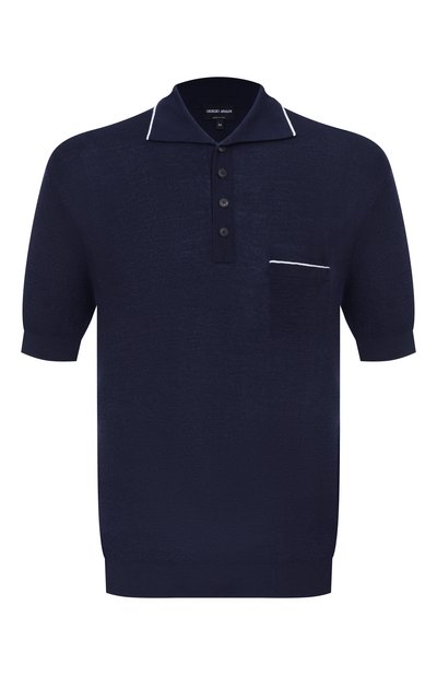 Мужская поло из кашемира и шелка GIORGIO ARMANI, арт. GM003145/AF24734