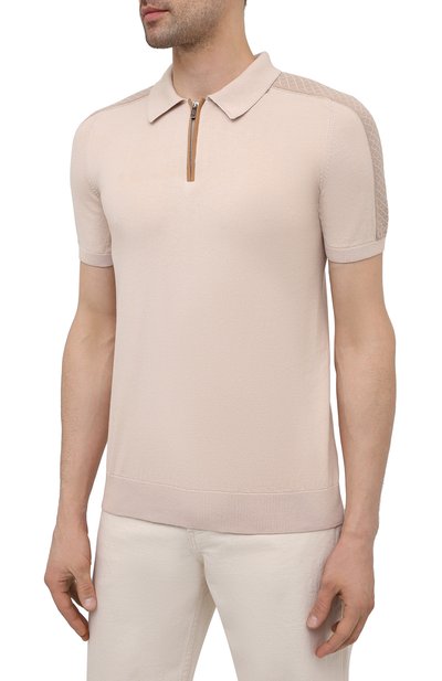 Поло из хлопка и шелка IL BORGO CASHMERE, арт. 56-1963-01G0, фото 3