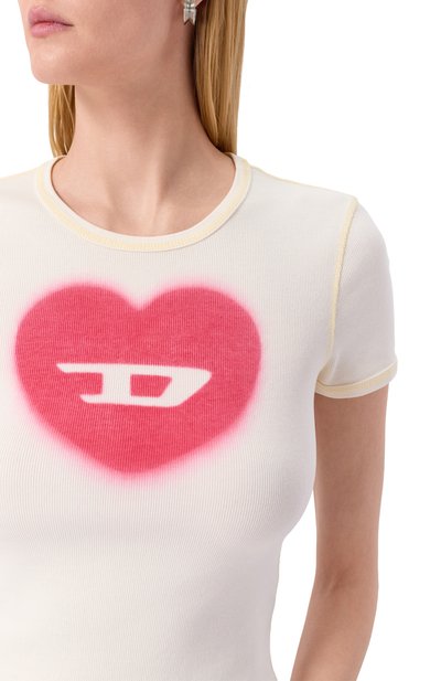 Хлопковая футболка DIESEL, арт. A12836/0SQAD, фото 5