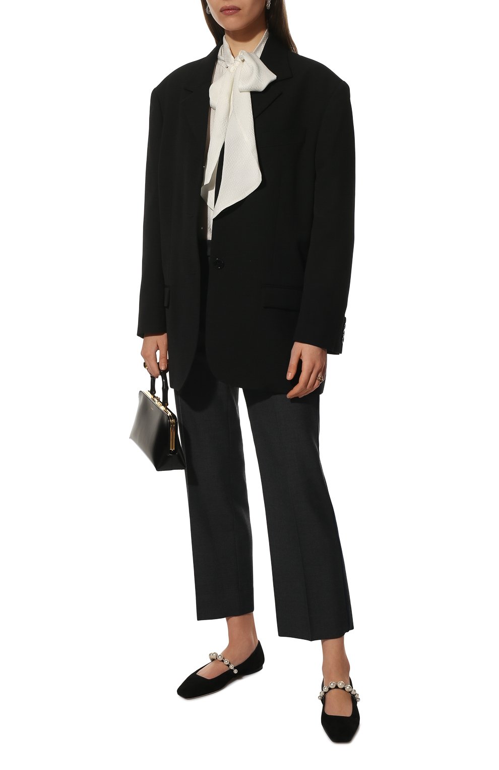 Замшевые балетки ade JIMMY CHOO, арт. ADE FLAT/SZR, фото 2