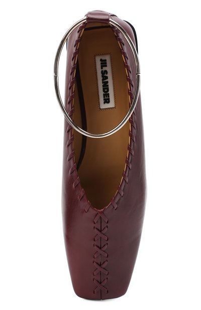 Кожаные балетки JIL SANDER, арт. JS30217A-12014, фото 5