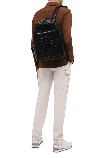 Рюкзак из кожи аллигатора ZILLI, арт. MJP-0BR03-10100/0001/CNIL, фото 2