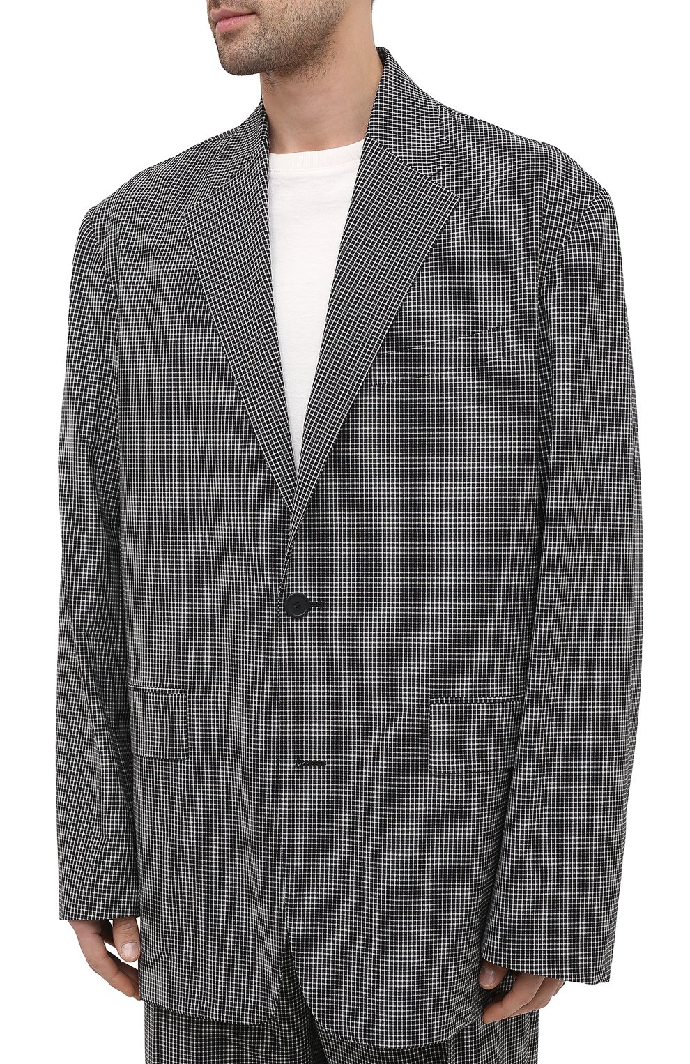 Шерстяной пиджак BALENCIAGA серого цвета по цене 219500 руб., арт. 629328/TIT04, фото 3 Шерстяной пиджак BALENCIAGA, арт. 629328/TIT04, фото 3