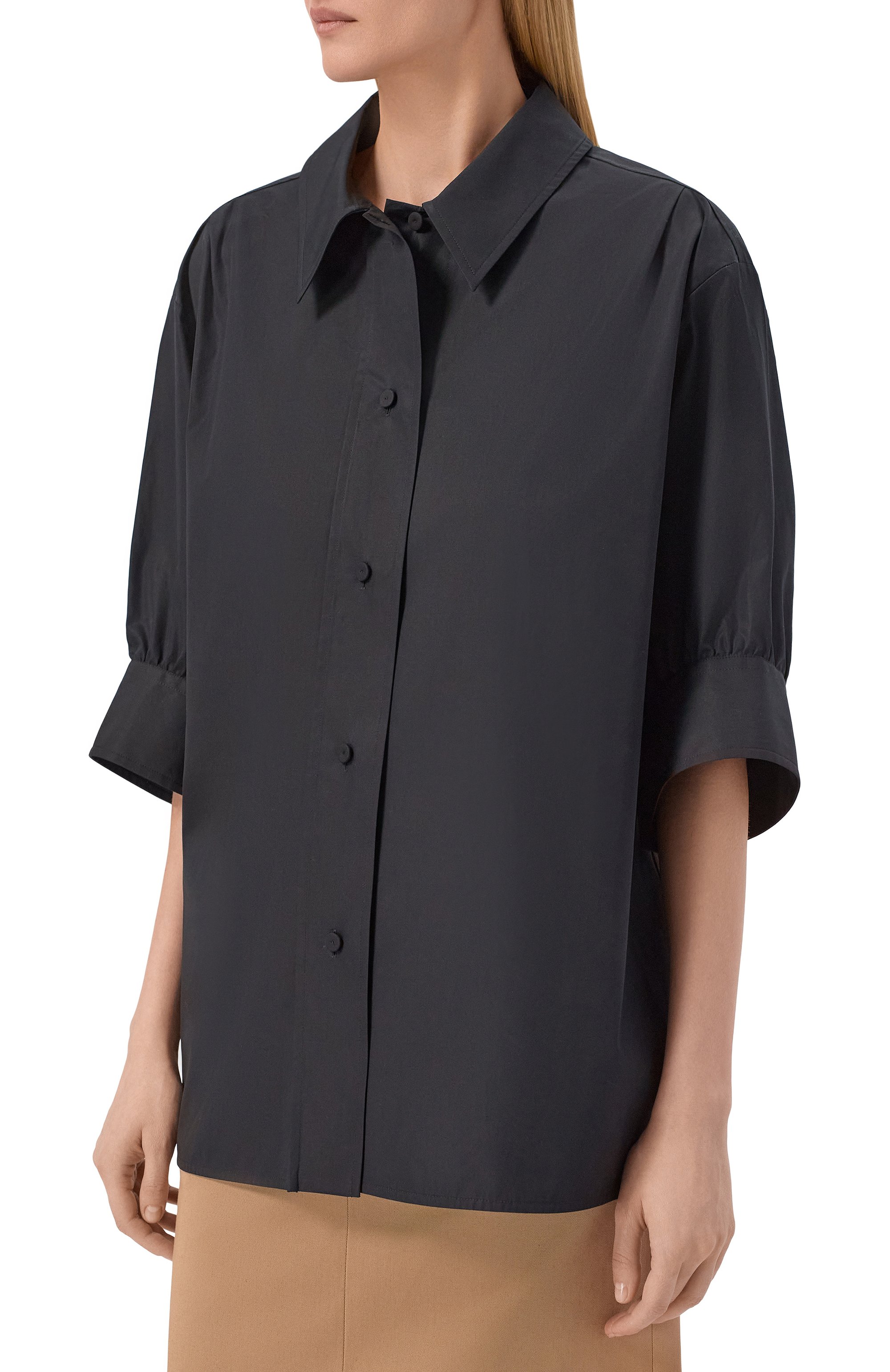 Хлопковая рубашка JIL SANDER, арт. J02DL0241/J45001, фото 3