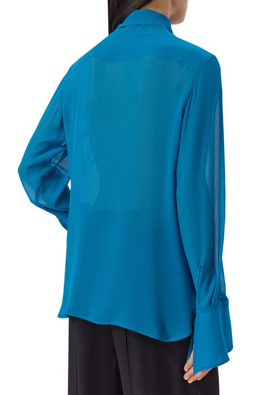 Шелковая блузка Nina Ricci 26PCT0001/SE1417 Синий  26PCT0001/SE1417 Фото 4