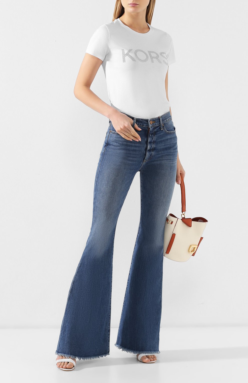 Хлопковая футболка MICHAEL MICHAEL KORS, арт. MH85M2Y97J, фото 2