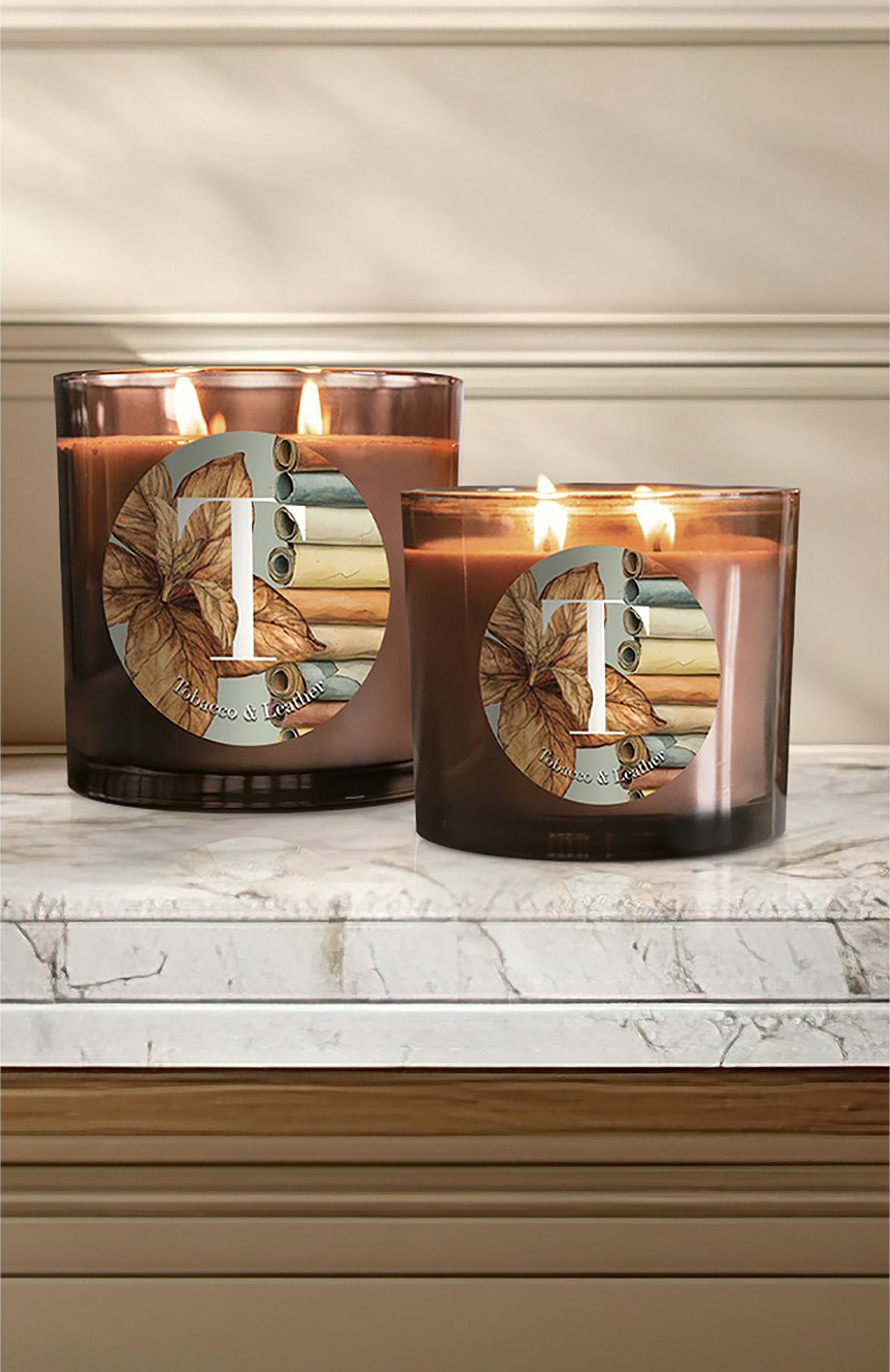 Свеча tabacco & leather (200g) PERNICI, арт. 8001962090582, фото 2