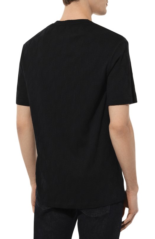 Футболка из вискозы и кашемира Giorgio Armani 3RSM68/SJLDZ Синий  3RSM68/SJLDZ Фото 4