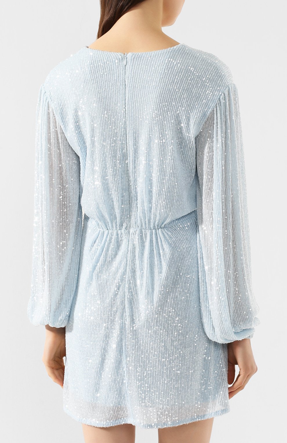 Платье с пайетками IN THE MOOD FOR LOVE голубого цвета по цене 51300 руб., арт. Y0UNG DRESS, фото 4 Платье с пайетками IN THE MOOD FOR LOVE, арт. Y0UNG DRESS, фото 4