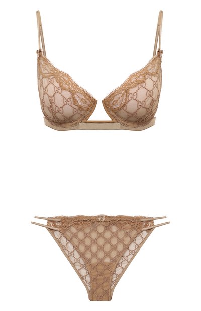Женские комплект из бюстгальтера и трусов GUCCI, арт. 665950/XUACT