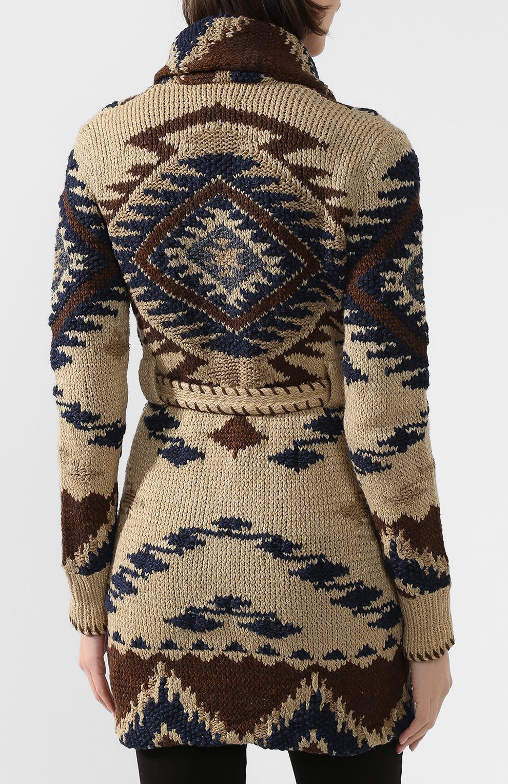 Кардиган с поясом RRL бежевого цвета по цене 189500 руб., арт. 282763313, фото 4 Кардиган с поясом RRL, арт. 282763313, фото 4