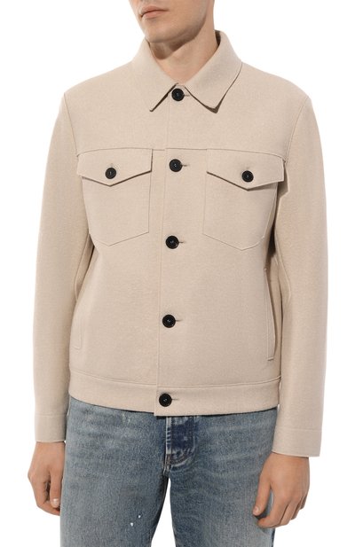 Шерстяная куртка-рубашка HARRIS WHARF LONDON, арт. C9331MLK, фото 3