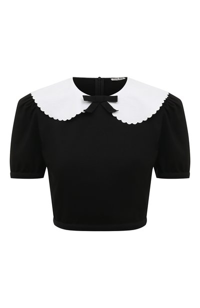 Топ из вискозы MIU MIU, арт. MJN279-1XE2-F0002, фото 1