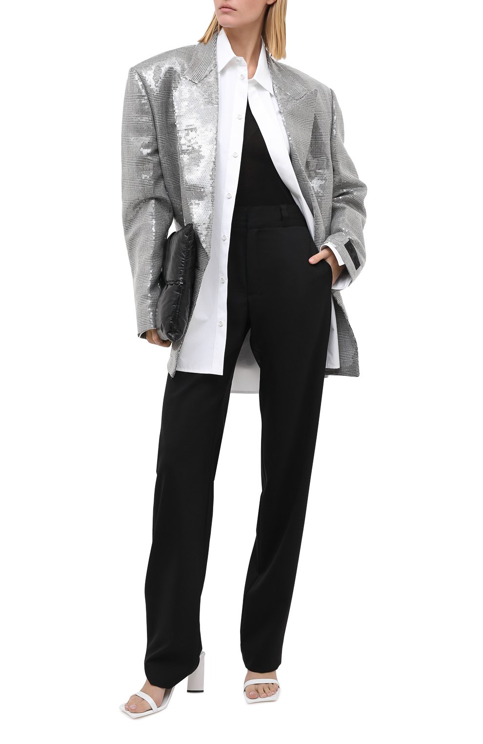 Жакет с пайетками VETEMENTS, арт. WAH21JA022 1502/TRANSPARENT, фото 3