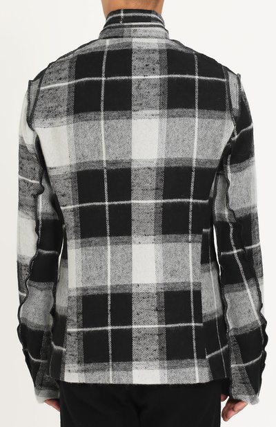 Однобортный пиджак из смеси льна и шерсти с воротником-стойкой LOST&FOUND, арт. M21.601.278, фото 4