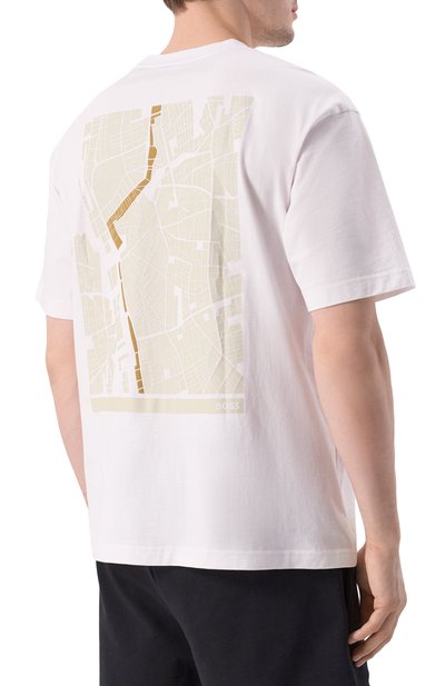 Хлопковая футболка BOSS ORANGE, арт. 50534925, фото 4