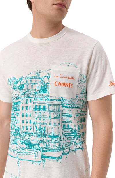 Льняная футболка MC2 SAINT BARTH, арт. STBM ECSTASEA/02841H, фото 5