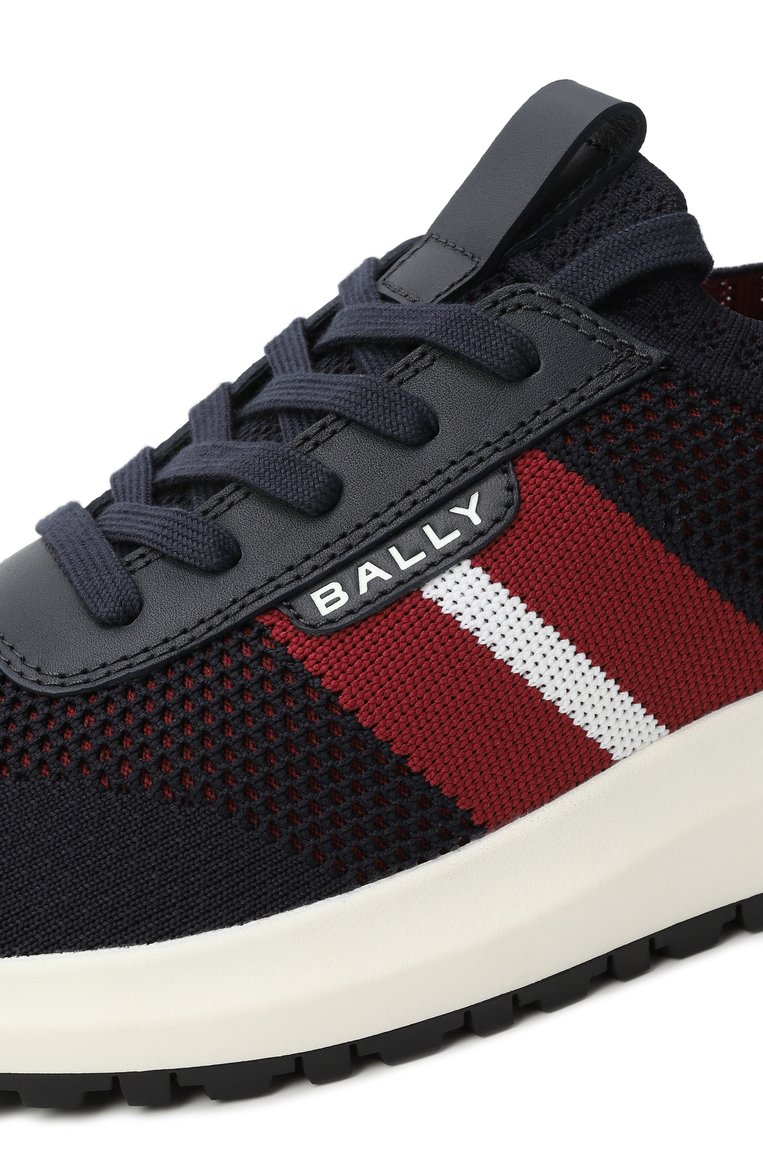 Мужские комбинированные кроссовки outline BALLY темно-синего цвета, арт. MSK0CF/TE078 | Фото 7 (Подошва: Массивная; Материал внешний: Текстиль; Материал внутренний: Натуральная кожа; Материал утеплителя: Без утеплителя; Кросс-КТ: Низкие; Стили: Классический; Автоматизация ТО: Проставлено; Автоматизация состава: Проставлено)
