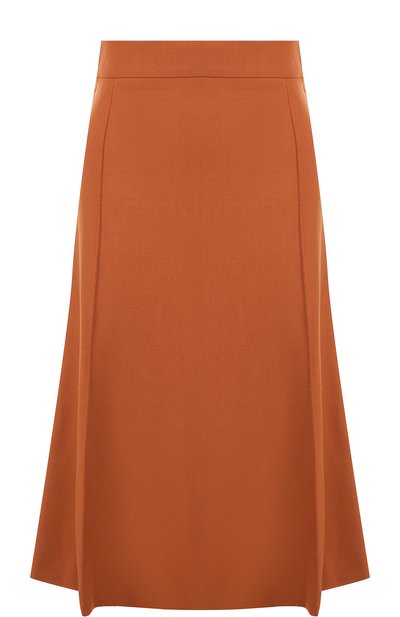 Однотонная юбка-миди из шерсти CHLOÉ, арт. CHC18AJU25062, фото 1