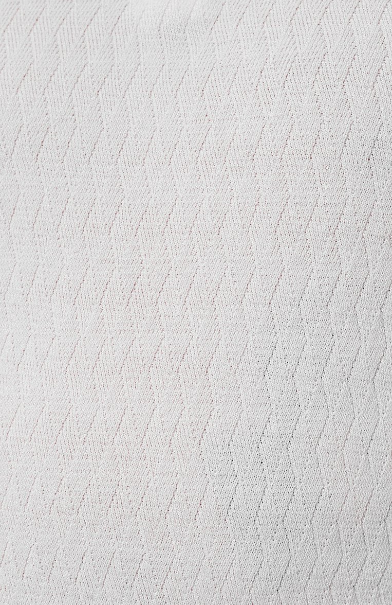 Мужская поло из шелка и хлопка STEFANO RICCI белого цвета, арт. K818066P31/F24171 | Фото 5 (Материал внешний: Шелк, Хлопок; Рукава: Короткие; Длина (для топов): Стандартные; Кросс-КТ: Трикотаж; Застежка: Молния; Стили: Кэжуэл; Прин�т: Без принта; Детали: Без декора; Автоматизация ТО: Проставлено; Автоматизация состава: Проставлено)