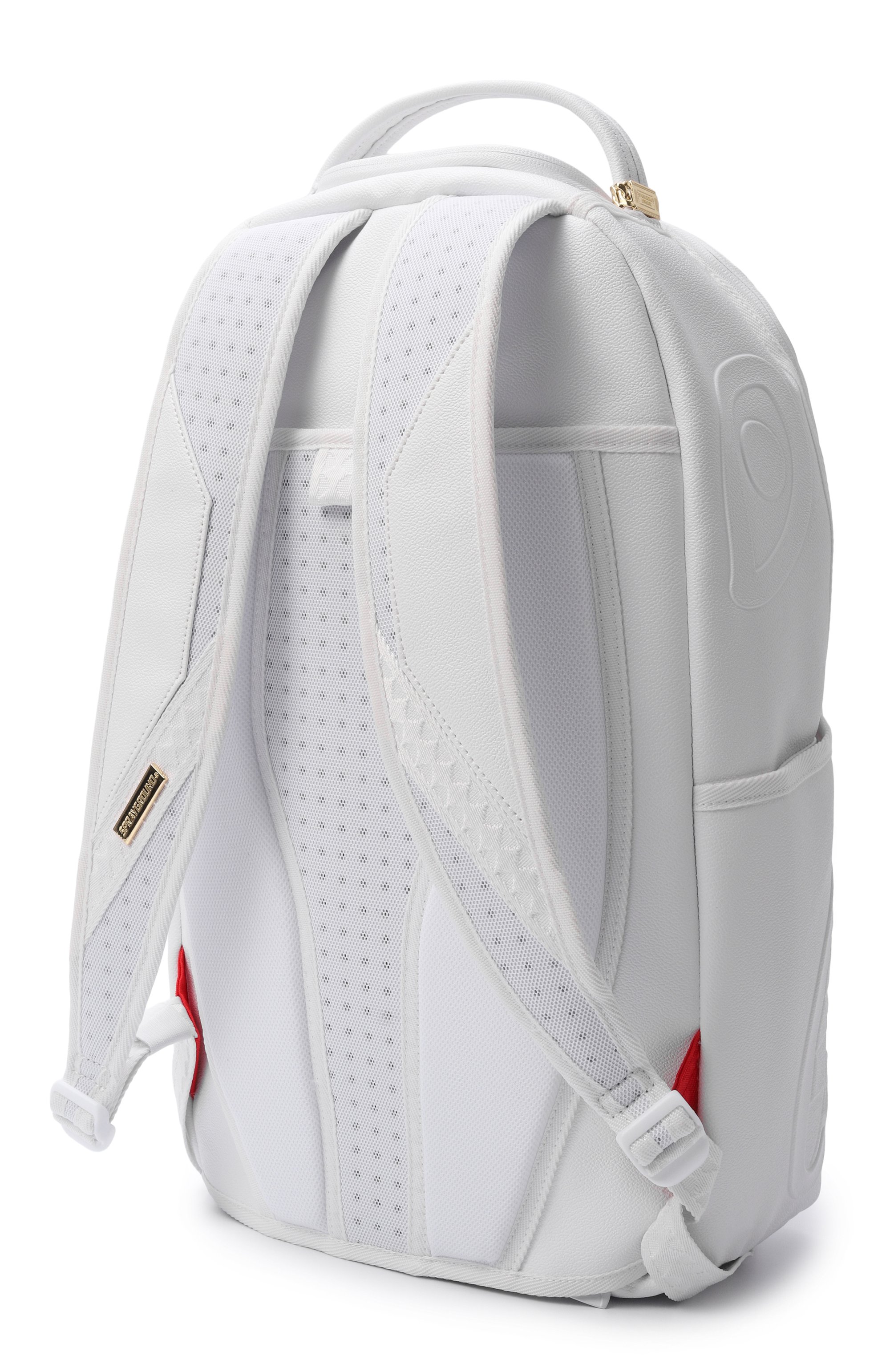 Рюкзак gold brick luxe SPRAYGROUND белого цвета по цене 19950 руб., арт. 910B9245NSZ/G0LD BRICK LUXE WHITE DLXSV BACKPACK, фото 2 Рюкзак gold brick luxe SPRAYGROUND, арт. 910B9245NSZ/G0LD BRICK LUXE WHITE DLXSV BACKPACK, фото 2
