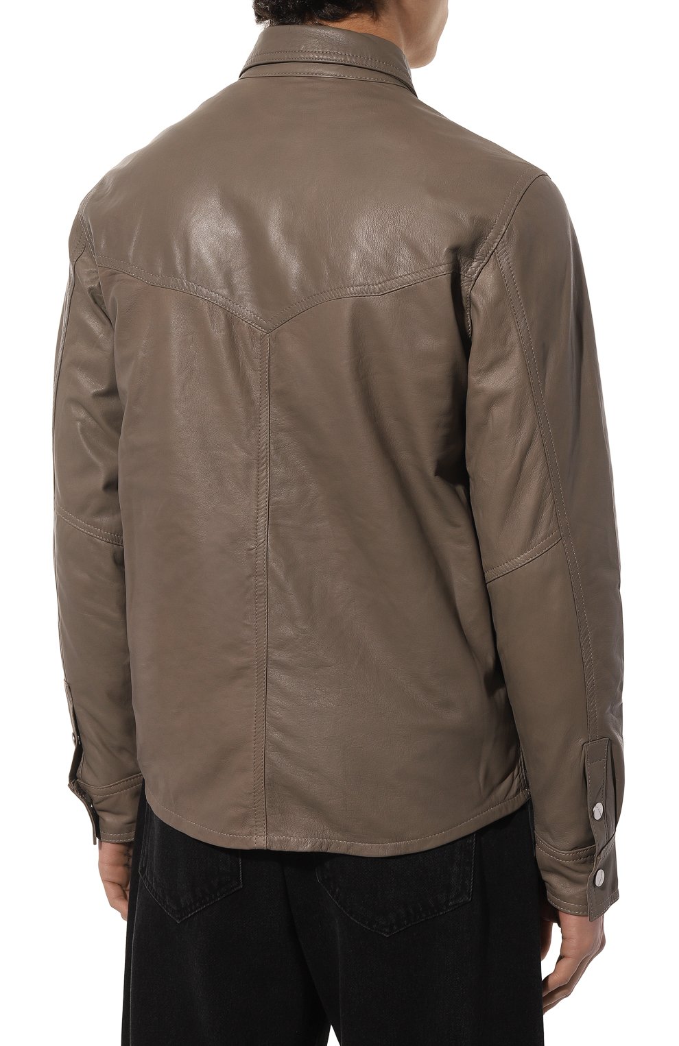 Кожаная рубашка GIORGIO BRATO, арт. GU23S12099NAPPA G0, фото 4