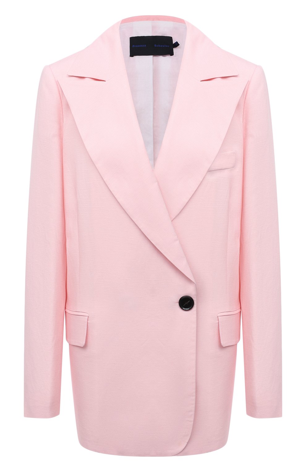 Жакет из вискозы и льна PROENZA SCHOULER розового цвета по цене 176500 руб., арт. R2122002-AY133, фото 1 Жакет из вискозы и льна PROENZA SCHOULER, арт. R2122002-AY133, фото 1