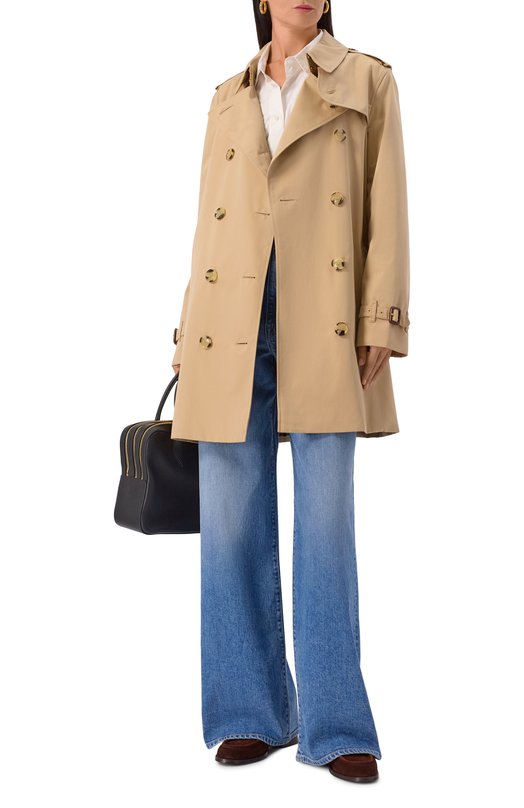 Хлопковый тренч Burberry 8079417 Бежевый  8079417 Фото 2