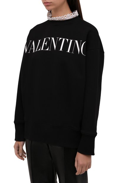 Хлопковый свитшот VALENTINO, арт. WB0MF12V6PG, фото 3