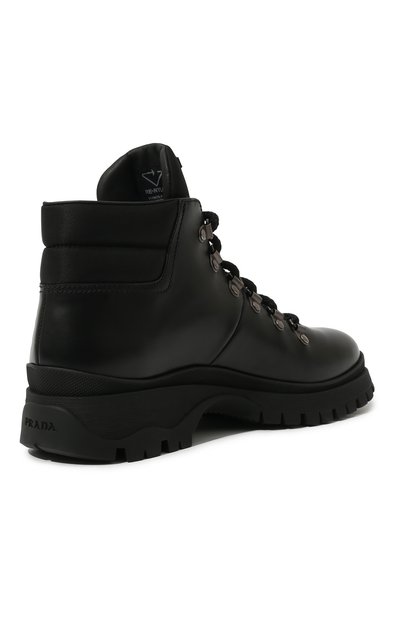 Кожаные ботинки PRADA черного цвета по цене 100000 руб., арт. 1T709M-3LFR-F0002-030, фото 5 Кожаные ботинки PRADA, арт. 1T709M-3LFR-F0002-030, фото 5