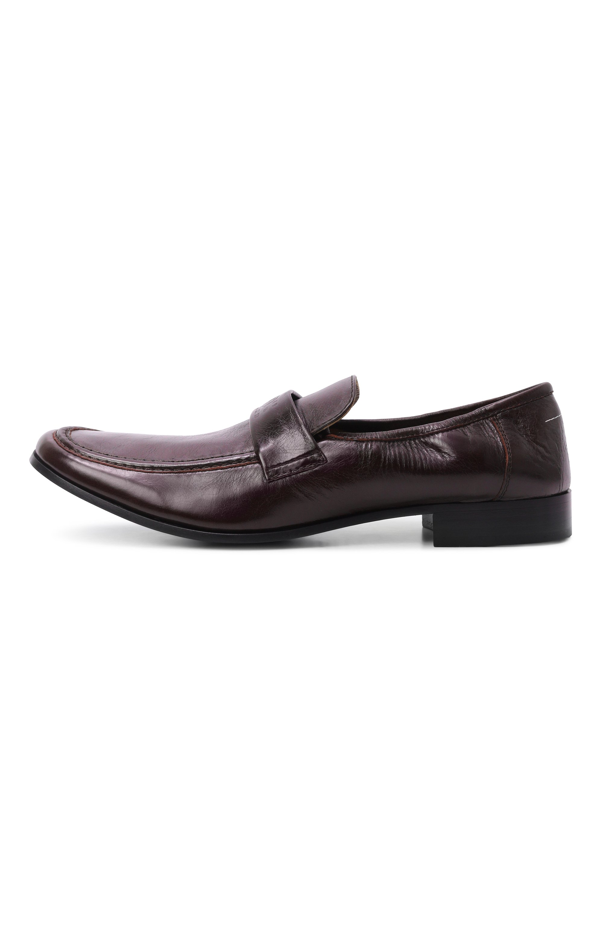 Кожаные лоферы swing-toe MM6, арт. SH3WR0008/P7560_001, фото 3