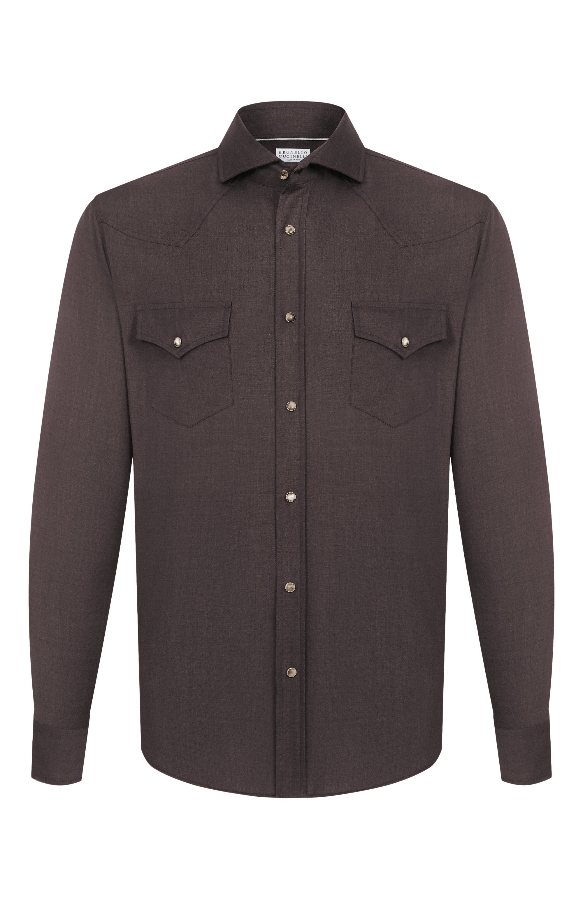 Шерстяная рубашка BRUNELLO CUCINELLI, арт. MM6704008, фото 1