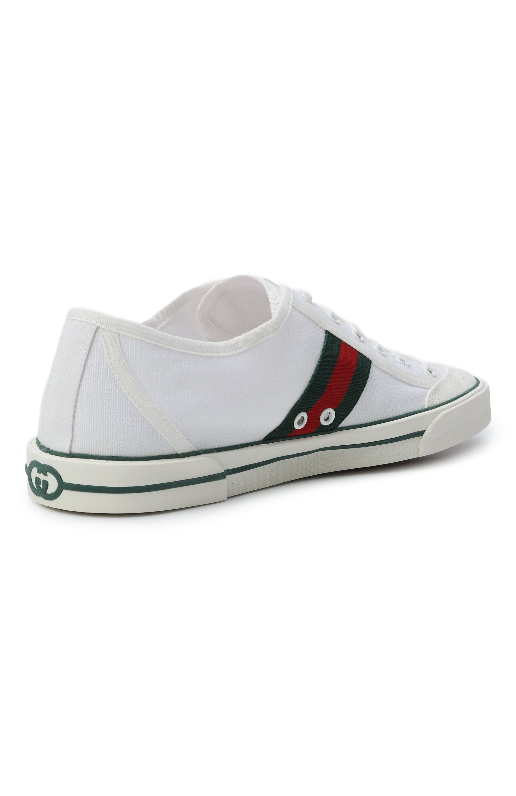 Текстильные кеды gucci tennis 1977 GUCCI белого цвета по цене 95650 руб., арт. 854436/FAFS4, фото 4 Текстильные кеды gucci tennis 1977 GUCCI, арт. 854436/FAFS4, фото 4