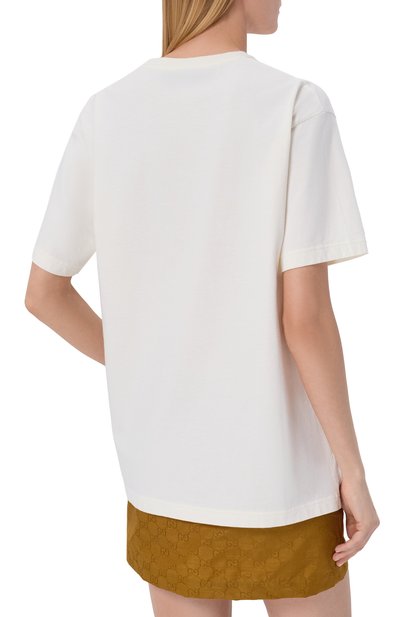 Хлопковая футболка GUCCI, арт. 837959/XJHQY, фото 4