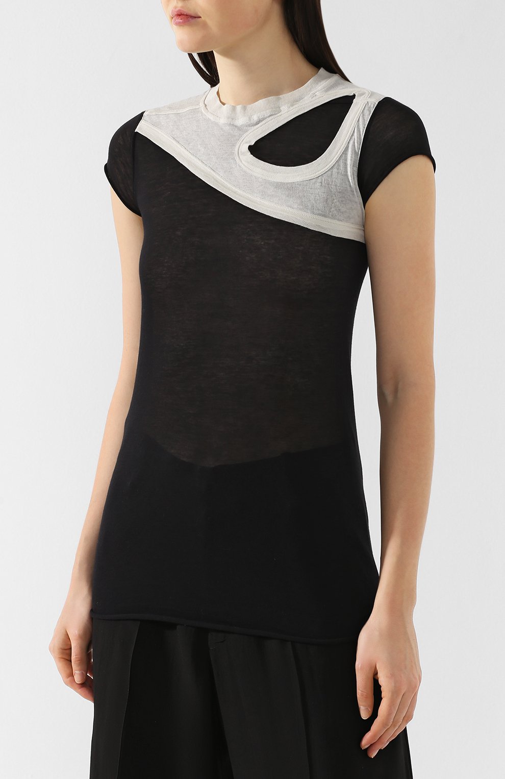 Хлопковый топ RICK OWENS, арт. RP19S6237/UC, фото 3