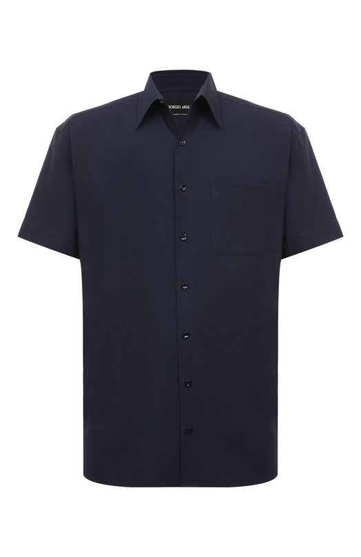 Хлопковая рубашка Giorgio Armani 4SGCC099/T04S6 Синий 4SGCC099/T04S6
