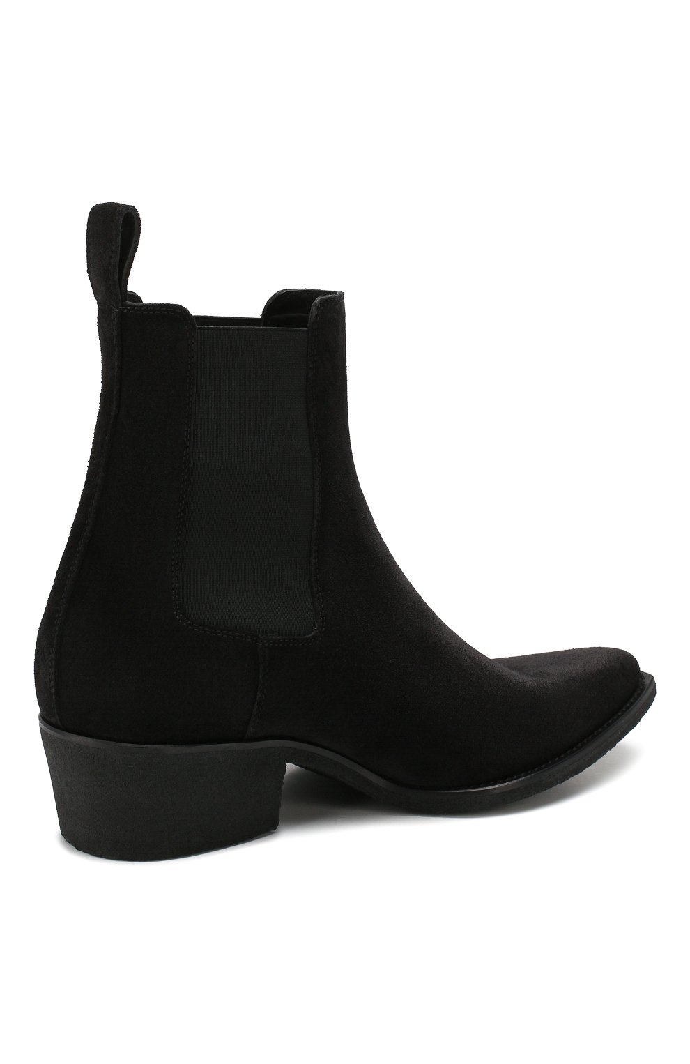 Замшевые казаки AMIRI черного цвета по цене 99500 руб., арт. Y0F20424SU, фото 4 Замшевые казаки AMIRI, арт. Y0F20424SU, фото 4