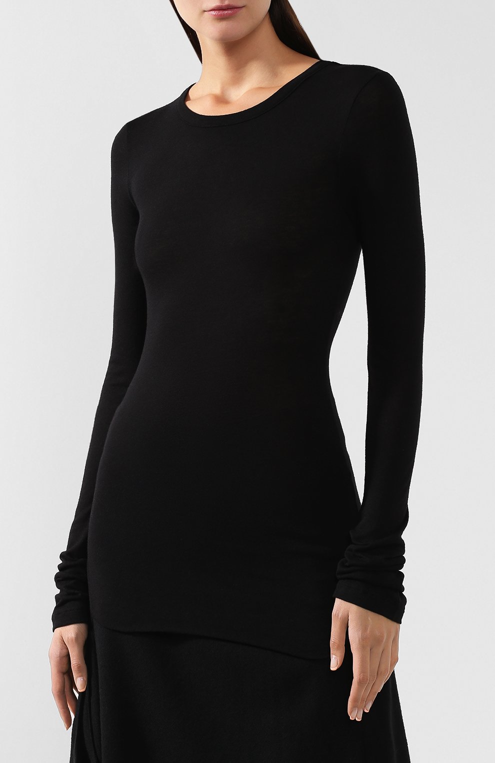 Лонгслив из смеси вискозы и шерсти ANN DEMEULEMEESTER, арт. 1902-2406-P-235-099, фото 3