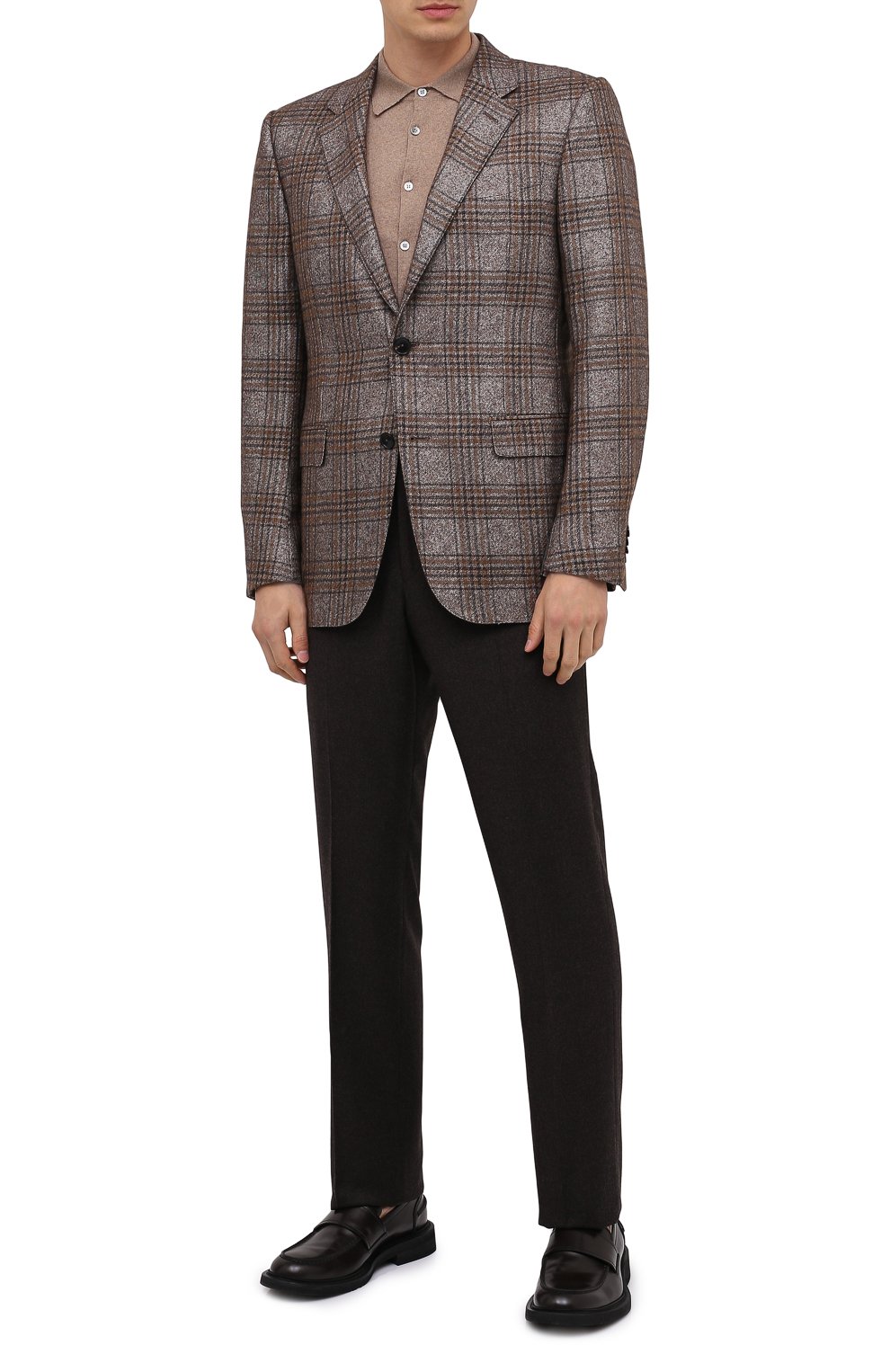 Шерстяная рубашка CANALI бежевого цвета по цене 28800 руб., арт. C0761/MK00077, фото 2 Шерстяная рубашка CANALI, арт. C0761/MK00077, фото 2