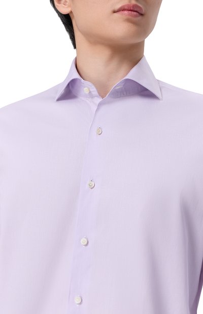Хлопковая сорочка VAN LAACK сиреневого цвета по цене 34950 руб., арт. VL-MIVARA-SF/161183, фото 5 Хлопковая сорочка VAN LAACK, арт. VL-MIVARA-SF/161183, фото 5