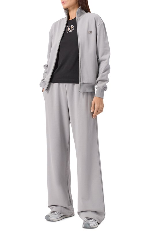 Кожаные кроссовки DG Cushion Dolce & Gabbana CK2288/AE474 Серебряный  CK2288/AE474 Фото 3