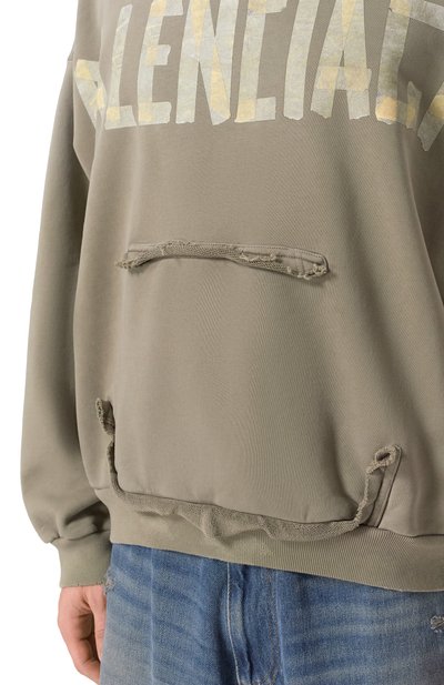 Хлопковое худи BALENCIAGA, арт. 744441/TQVA9, фото 5