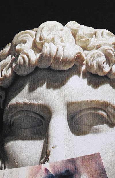 Хлопковая футболка DIEGO VENTURINO черного цвета по цене 13950 руб., арт. SS21-DV TS0 LIA, фото 5 Хлопковая футболка DIEGO VENTURINO, арт. SS21-DV TS0 LIA, фото 5