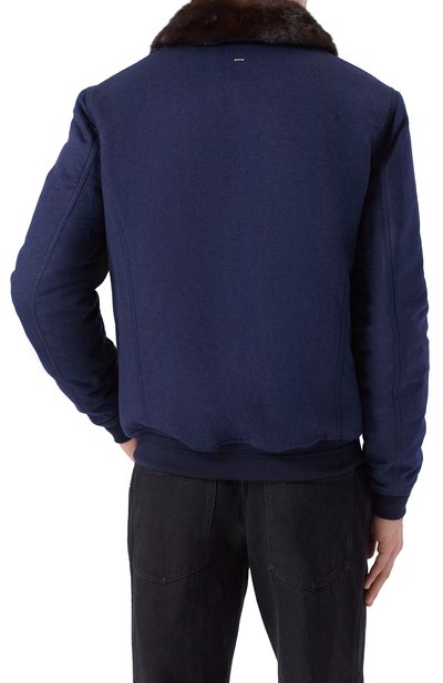 Кашемировый бомбер с воротником из норки STEFANO RICCI, арт. MZJ5300020/C069HC, фото 4