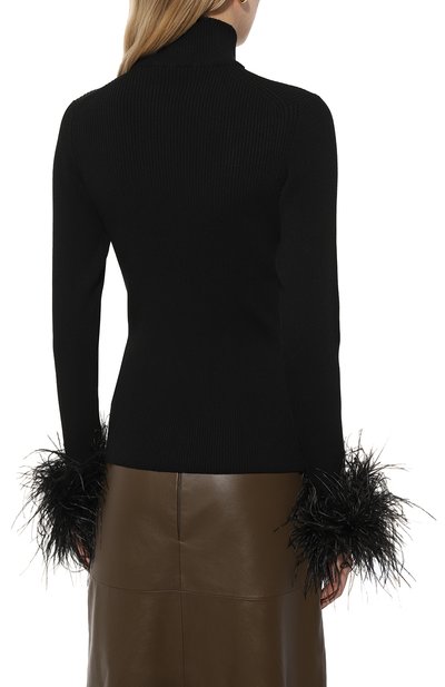 Водолазка с отделкой перьями ALINE, арт. AL160601-1, фото 4